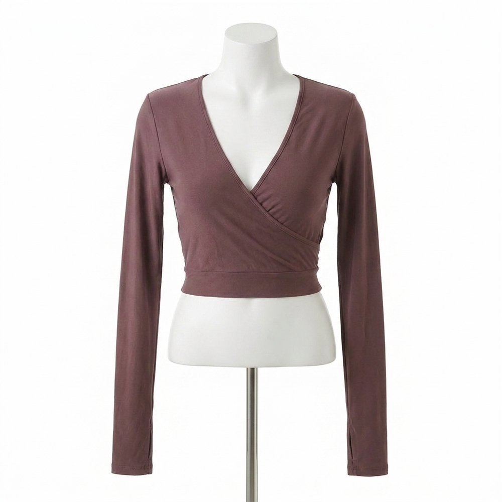 NEW COMMANDO butter wrap top with thumb holes in mink